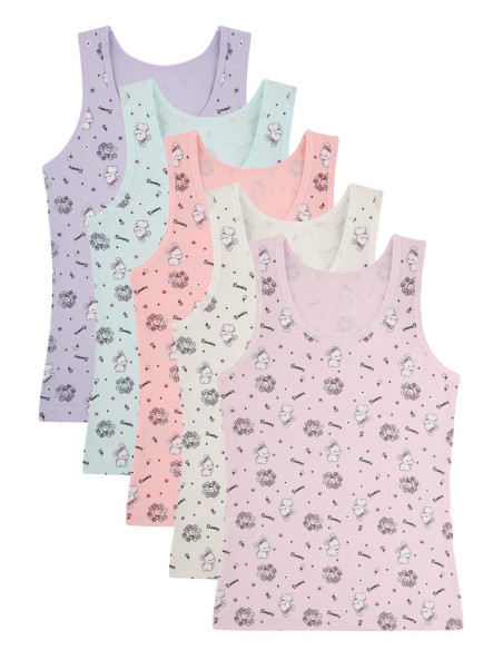 Donella 498120 Assorted 10-Pack Girls' Tank Top — wholesale from Turkey