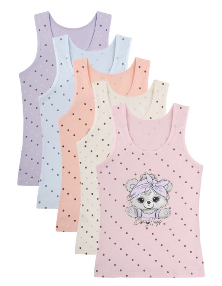 Donella 4981B39 Assorted 10-Pack Girls' Tank Top — Turkey wholesale collection