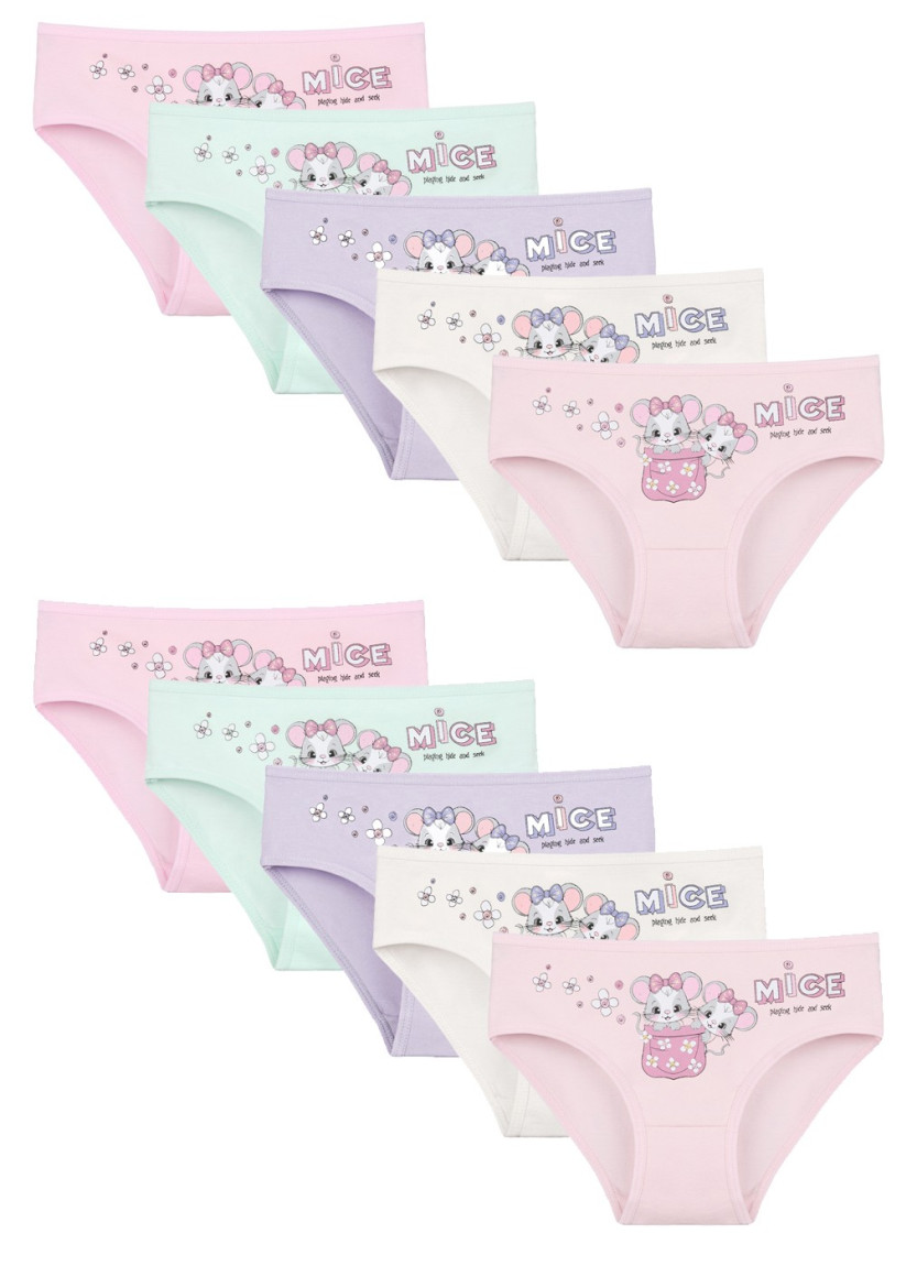 Donella 4171PB136 Assorted 10-Pack Girls' Briefs — Istanbul wholesale supplier