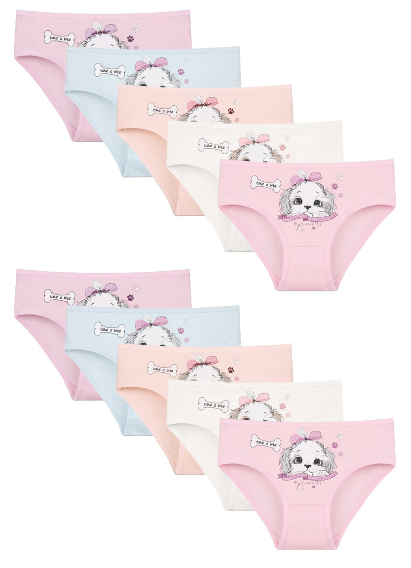 Donella 4171PB140 Assorted 10-Pack Girls' Briefs — factory-direct from Turkey