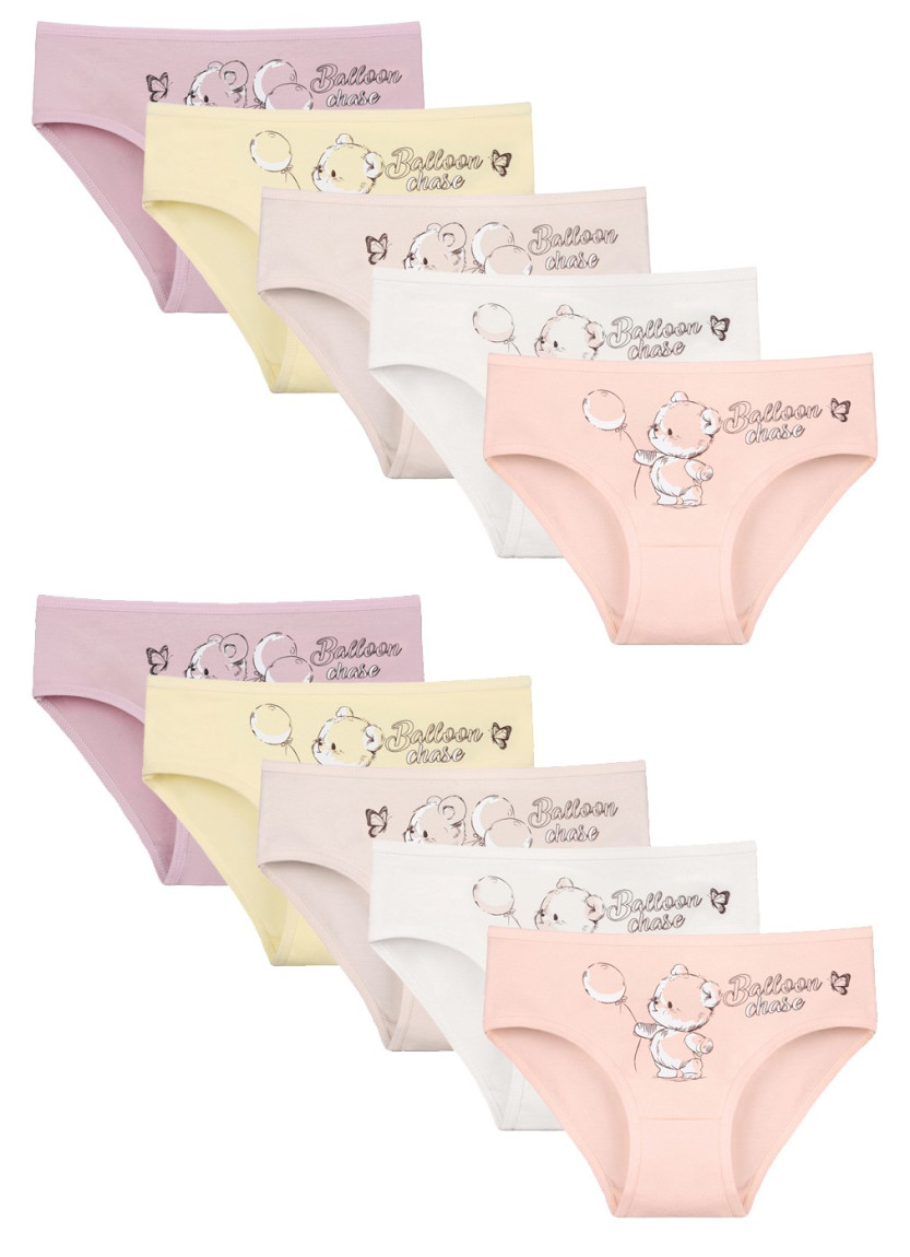 Donella 4171PB145 Assorted 10-Pack Girls' Briefs — wholesale from Turkey