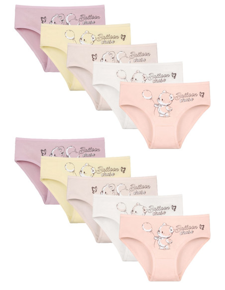 Donella 4171PB145 Assorted 10-Pack Girls' Briefs — wholesale from Turkey
