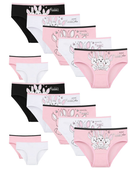 Donella 4171PB155 Assorted 10-Pack Girls' Briefs — direct Turkish factory supply