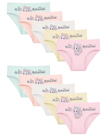 Donella 4171PB171 Assorted 10-Pack Girls' Briefs — factory-direct from Turkey