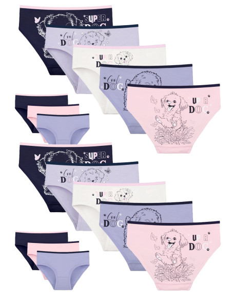 Donella 4171PB178 Assorted 10-Pack Girls' Briefs — wholesale from Turkey