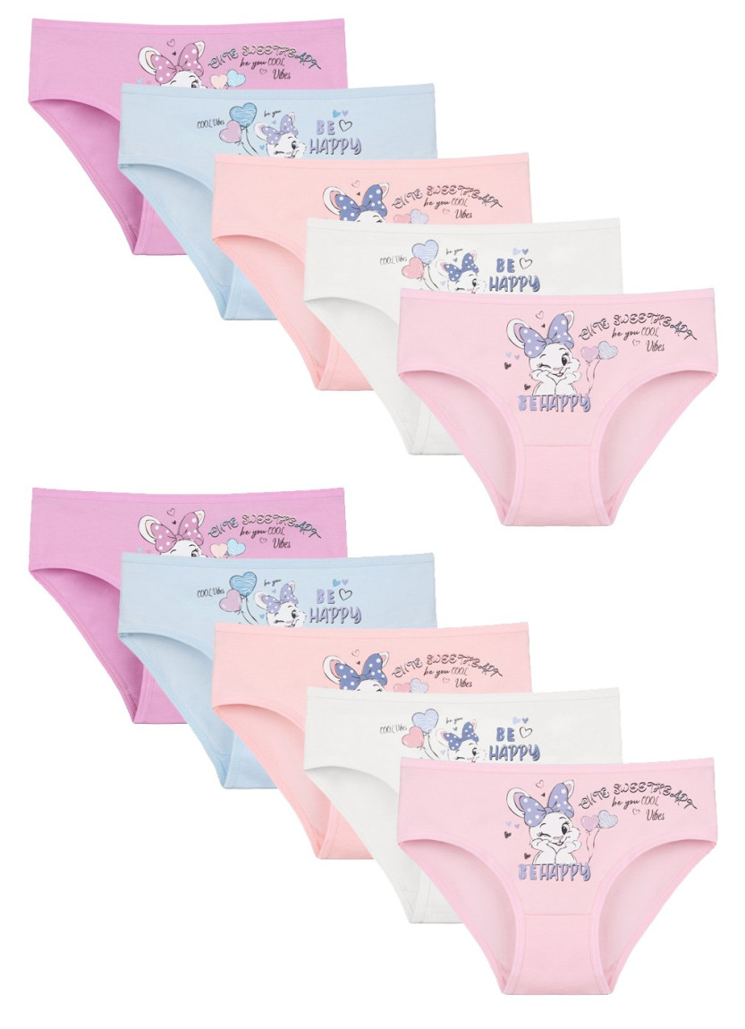 Donella 4171PB179 Assorted 10-Pack Girls' Briefs — Turkey wholesale collection