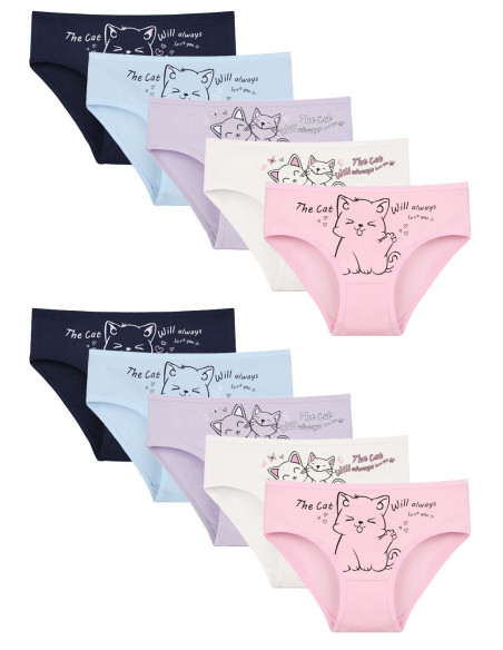 Donella 4171PB186 Assorted 10-Pack Girls' Briefs — Istanbul wholesale supplier