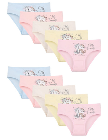 Donella 4171PB188 Assorted 10-Pack Girls' Briefs — factory-direct from Turkey