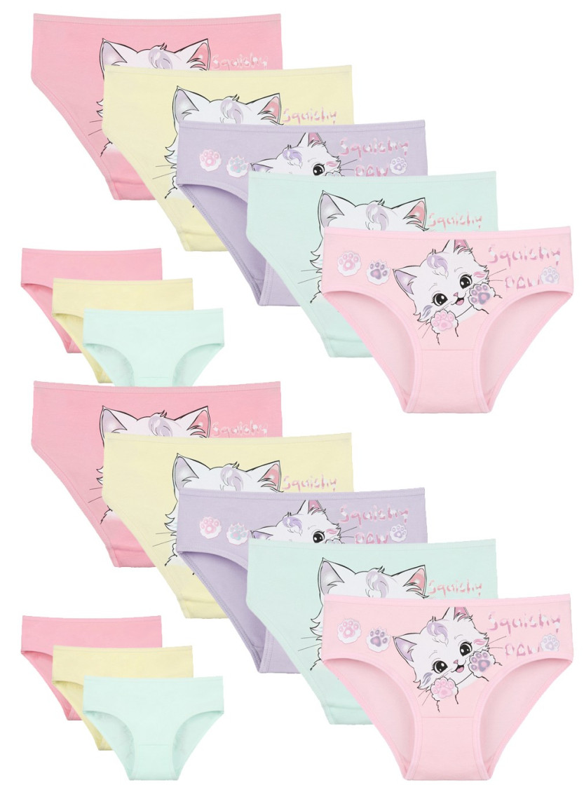 Donella 4171PB197 Assorted 10-Pack Girls' Briefs — direct Turkish factory supply