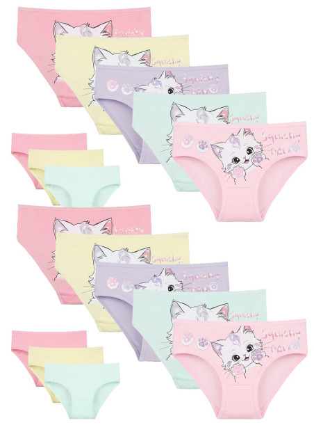Donella 4171PB197 Assorted 10-Pack Girls' Briefs — direct Turkish factory supply