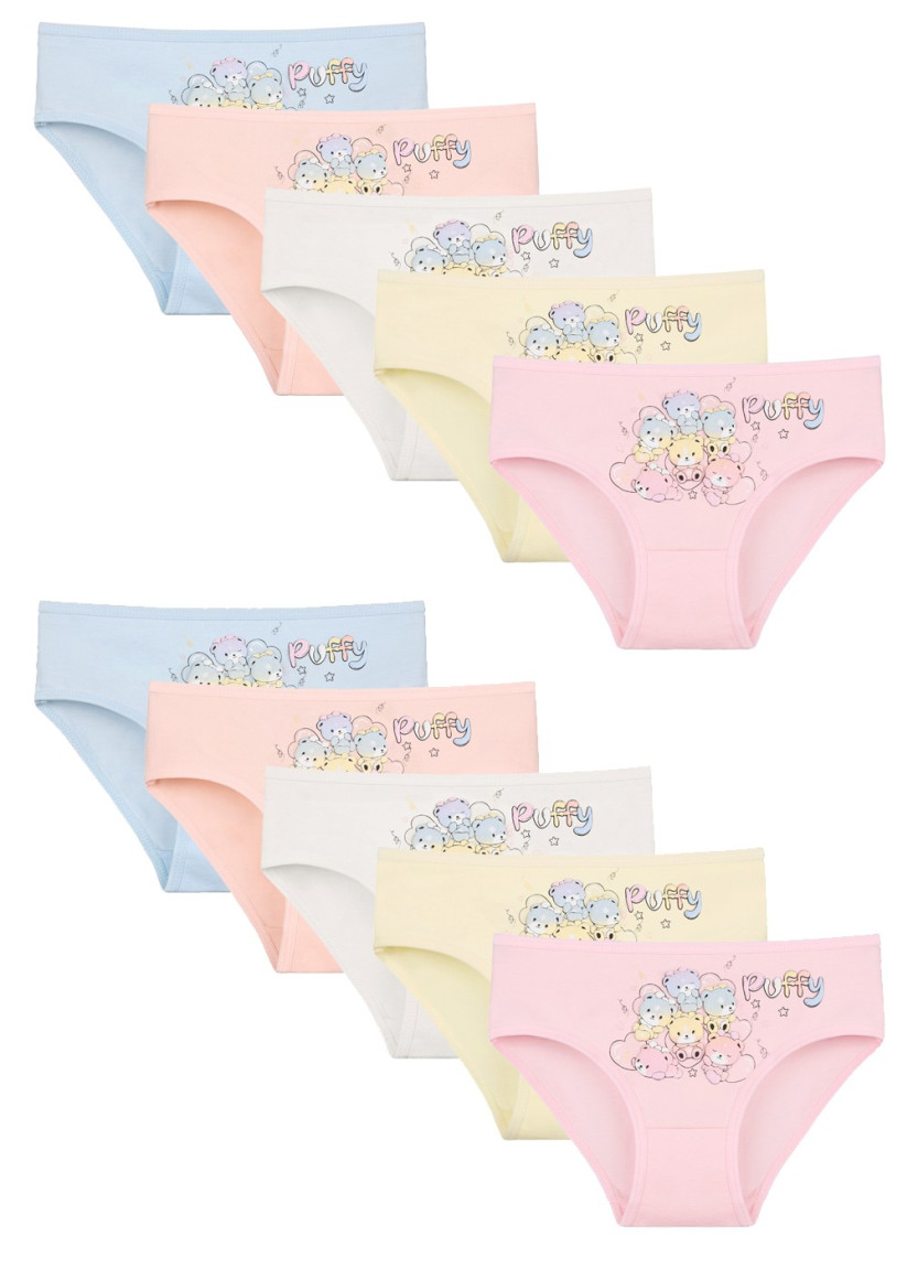 Donella 4171PB220 Assorted 10-Pack Girls' Briefs — wholesale for boutiques