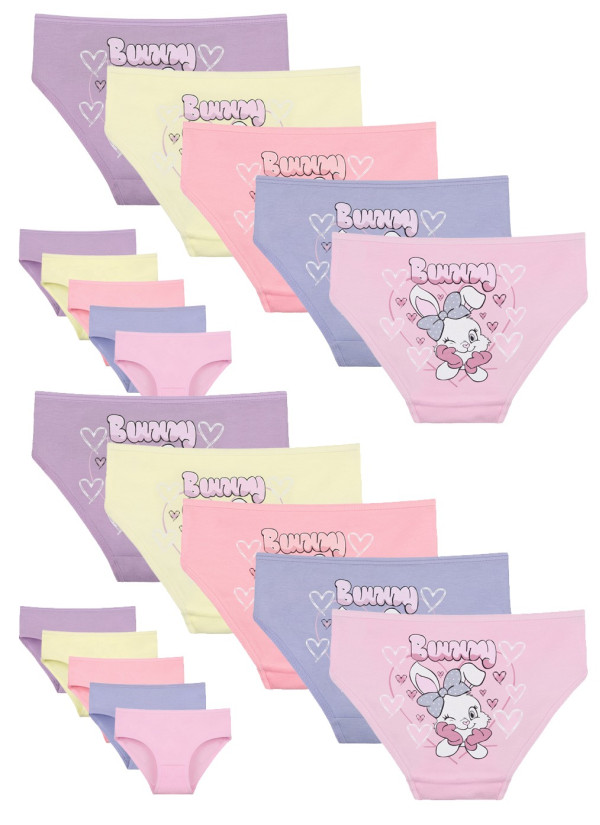 Donella 4171PB233 Assorted 10-Pack Girls' Briefs — Turkish textile wholesale