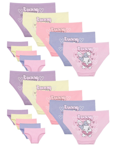 Donella 4171PB233 Assorted 10-Pack Girls' Briefs — Turkish textile wholesale