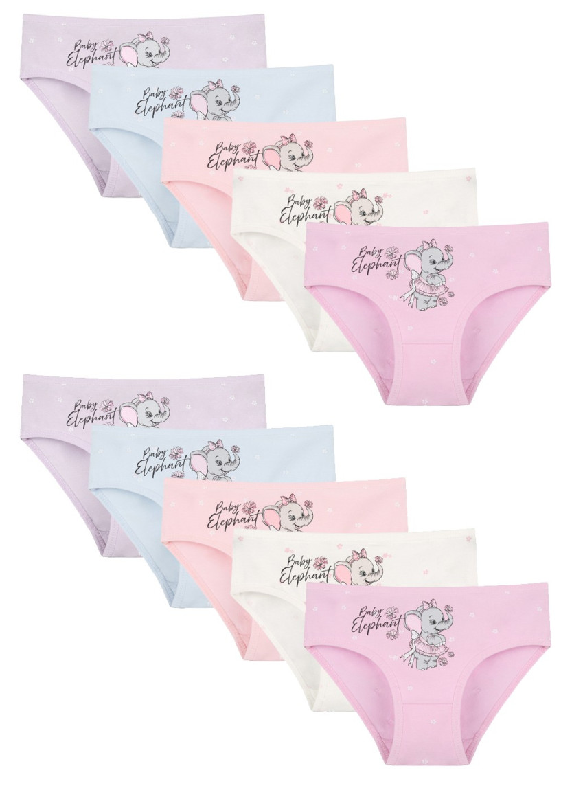 Donella 4181B36 Assorted 10-Pack Girls' Briefs — wholesale for boutiques