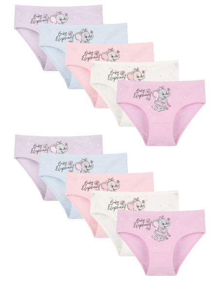 Donella 4181B36 Assorted 10-Pack Girls' Briefs — wholesale for boutiques