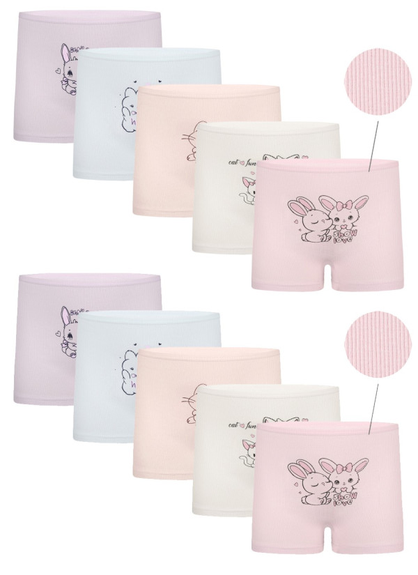 Donella 4232PB1 Assorted 10-Pack Girls' Briefs — Turkish factory wholesale