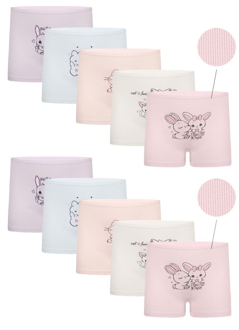 Donella 4232PB1 Assorted 10-Pack Girls' Briefs — Turkish factory wholesale