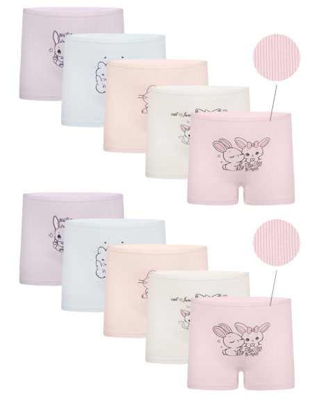 Donella 4232PB1 Assorted 10-Pack Girls' Briefs — Turkish factory wholesale