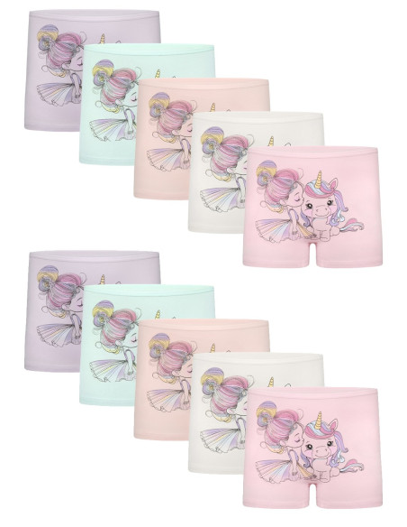 Donella 4271PB144 Assorted 10-Pack Girls' Briefs — Turkey wholesale collection