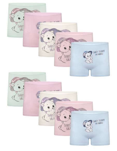 Donella 4271PB183 Assorted 10-Pack Girls' Briefs — Turkish factory wholesale