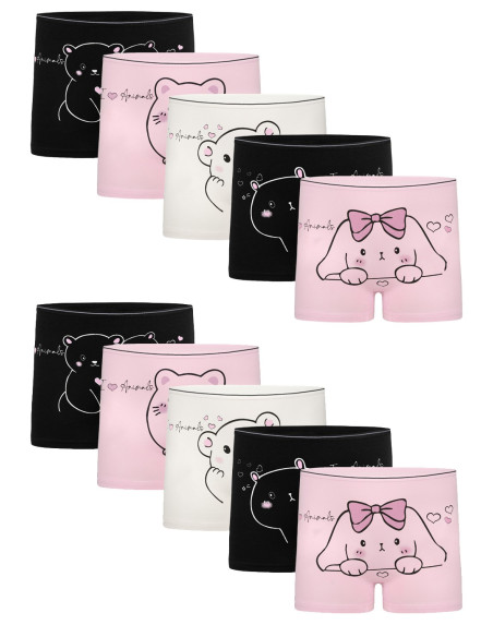 Donella 4271PB196 Assorted 10-Pack Girls' Briefs — direct Turkish factory supply