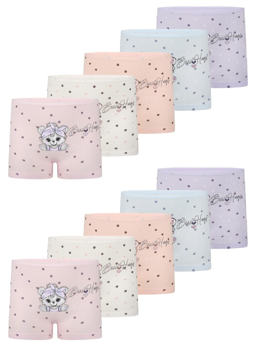 Donella 4281B39 Assorted 10-Pack Girls' Briefs — Turkey wholesale collection