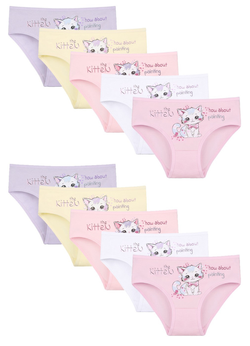 Donella 4171PB131 Assorted 10-Pack Girls' Briefs — Istanbul wholesale supplier