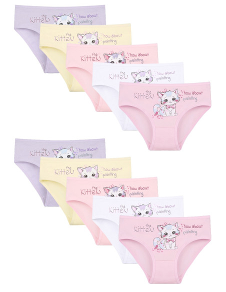 Donella 4171PB131 Assorted 10-Pack Girls' Briefs — Istanbul wholesale supplier