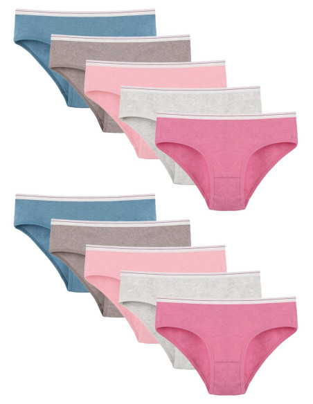 Donella 5124D4 Assorted 10-Pack Girls' Briefs — wholesale from Turkey