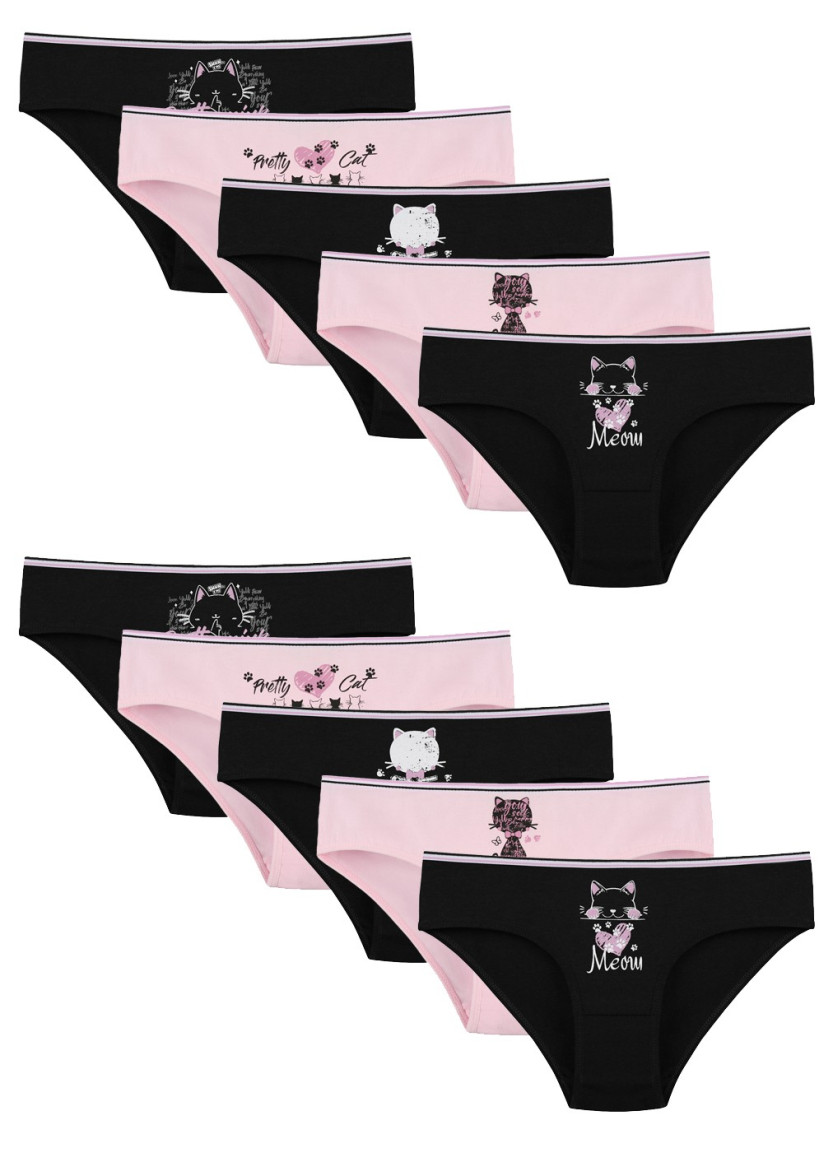 Donella 5171PB232 Assorted 10-Pack Girls' Briefs — Turkey wholesale collection