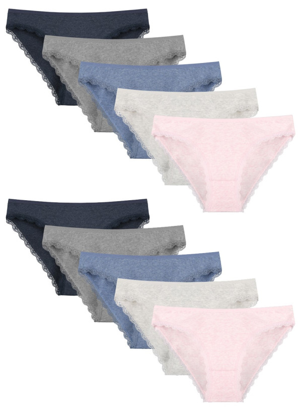Donella 2124D3 Assorted 10-Pack Women's Briefs — Turkish textile wholesale