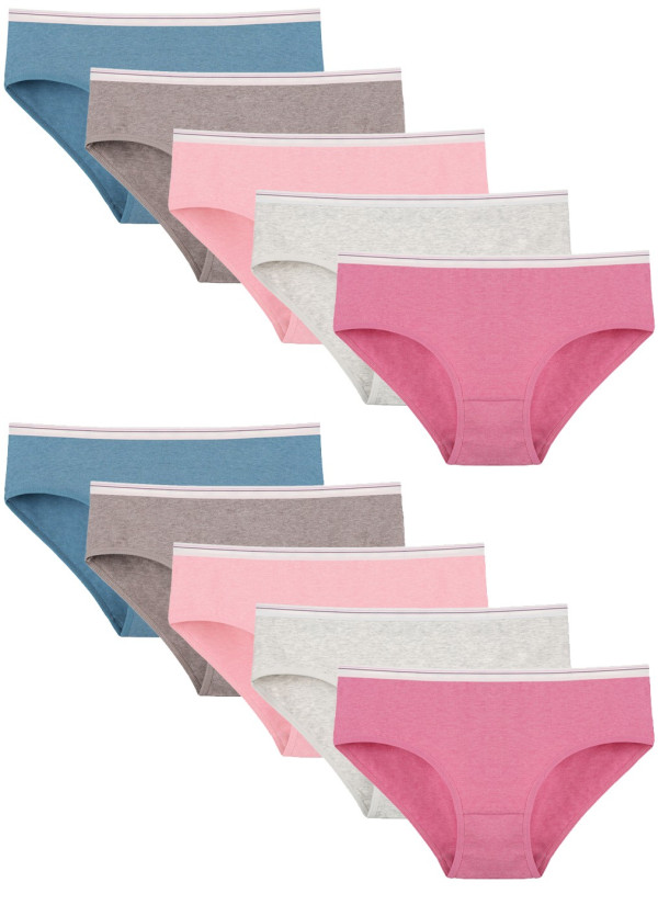Donella 3124D4 Assorted 10-Pack Women's Briefs — Turkish factory wholesale