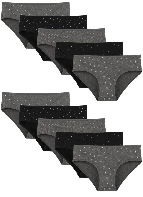 Donella 318147 Assorted 10-Pack Women's Briefs — wholesale from Turkey