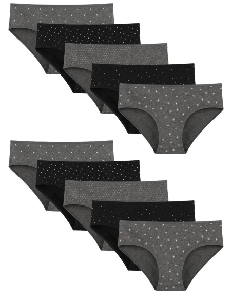 Donella 318147 Assorted 10-Pack Women's Briefs — wholesale from Turkey