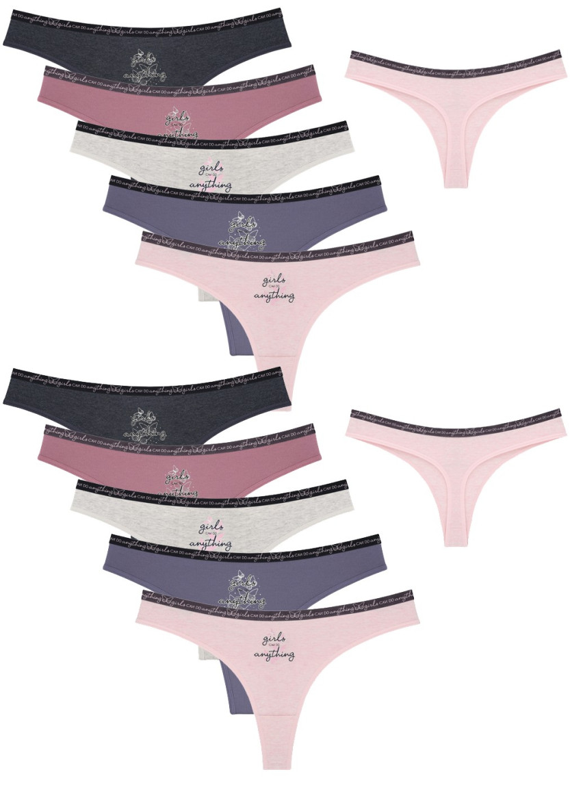 Donella 2471PB157 Assorted 10-Pack Women's Briefs — Turkish textile wholesale