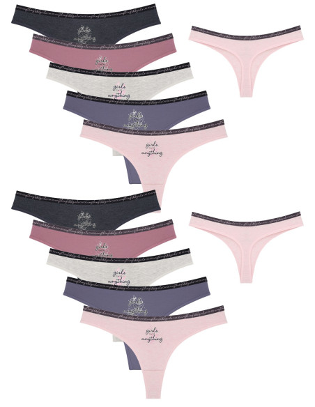 Donella 2471PB157 Assorted 10-Pack Women's Briefs — Turkish textile wholesale