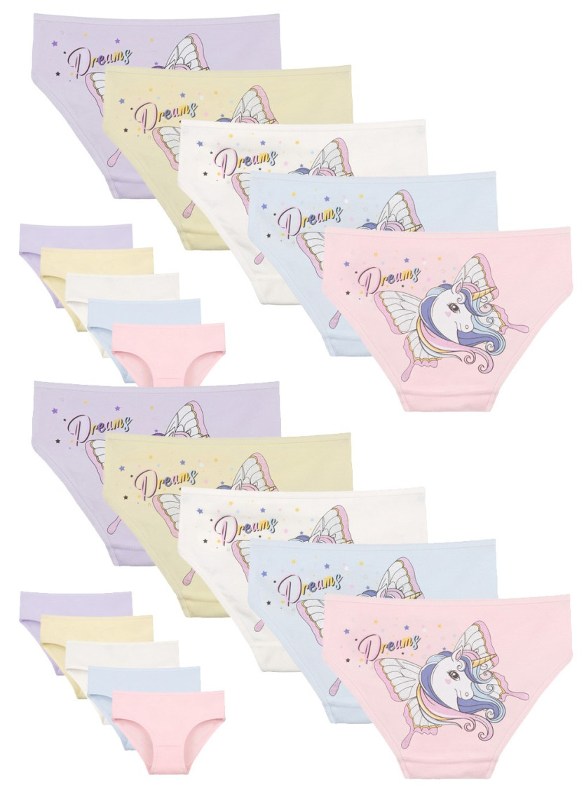 Donella 4171PB137 Assorted 10-Pack Girls' Briefs — Turkey wholesale collection