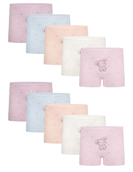Donella 4271PB228 Assorted 10-Pack Girls' Briefs — Turkish textile wholesale