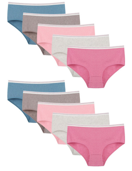 Donella 2524D4 Assorted 10-Pack Women's Briefs — factory-direct from Turkey