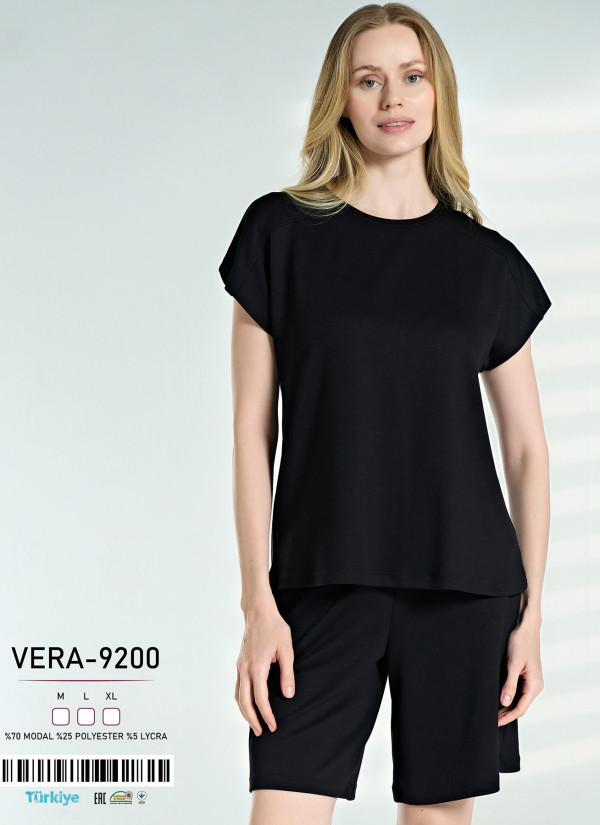 Caroline VERA-9200 Modal Shorts Homewear Set (M+L+XL) — factory-direct from Turkey
