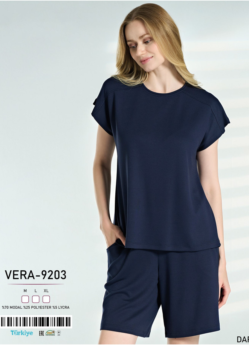 Caroline VERA-9203 Modal Shorts Homewear Set (M+L+XL) — wholesale from Turkey
