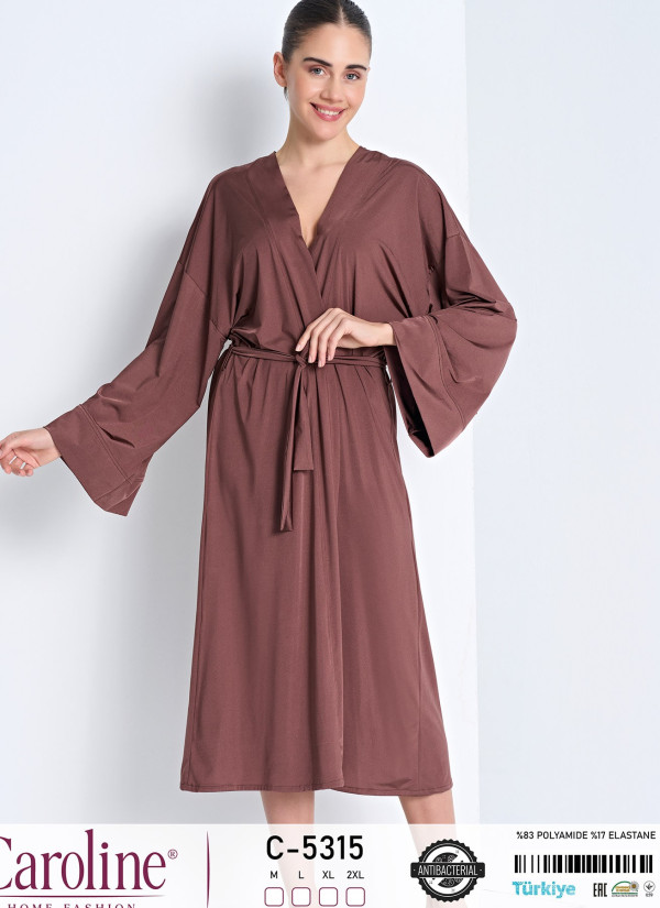 Caroline C-5315 Women's Robe (M+L+XL+2XL) — direct Turkish factory supply