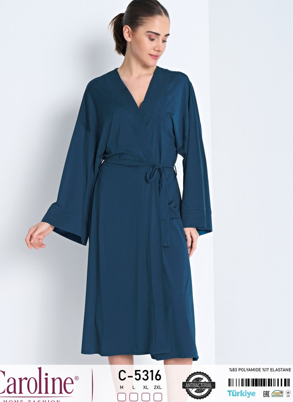 Caroline C-5316 Women's Robe (M+L+XL+2XL) — wholesale from Turkey