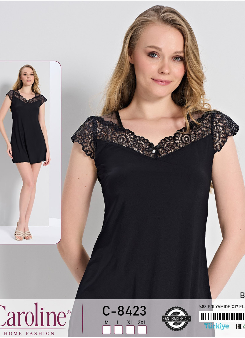Caroline C-8423 Nightdress (M+L+XL+2XL) — factory-direct from Turkey