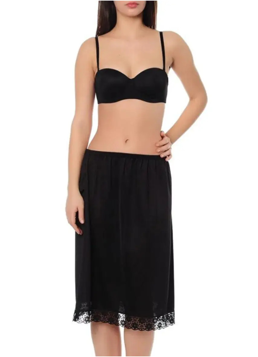 Anil 0611 BLACK Lace Slip or Petticoat — Istanbul wholesale supplier