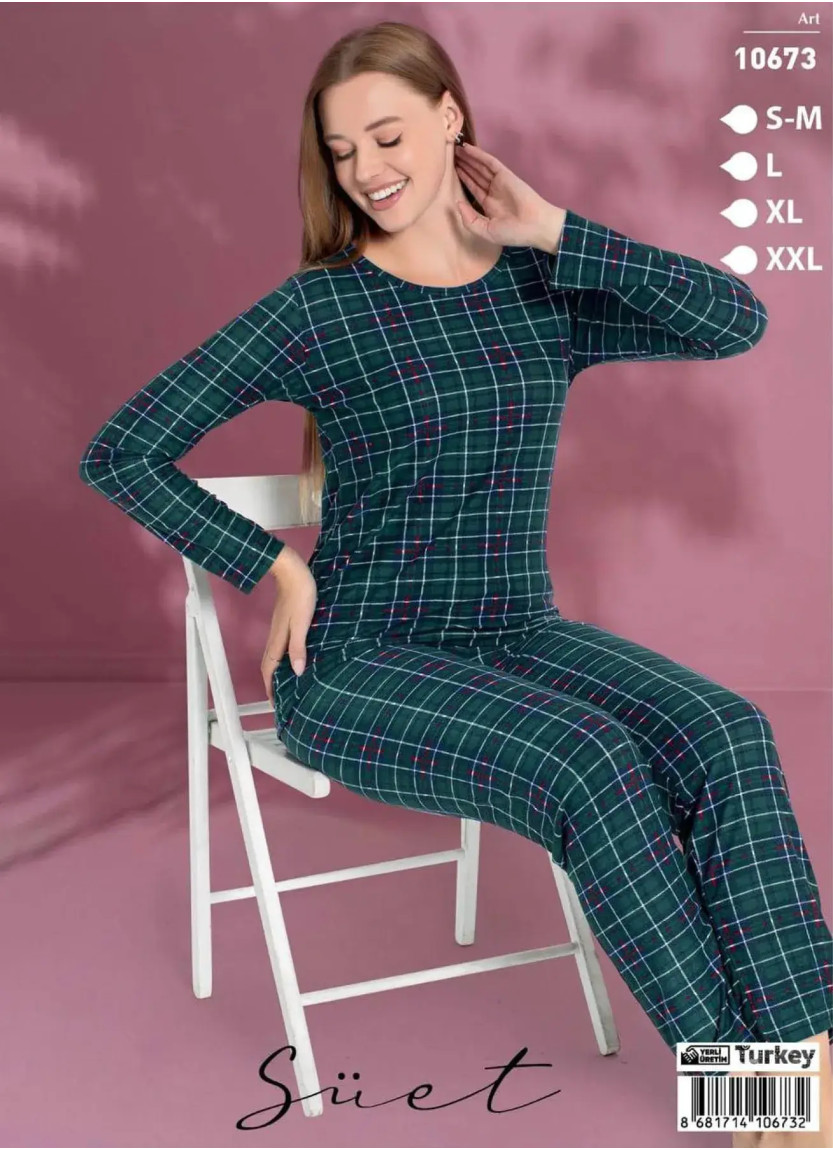 Комплект с Брюками SÜET Замшевая Ткань (S/M+L+XL+XXL) LE' MARIES LEMARIES SÜET 10673 — купить оптом со Стамбула