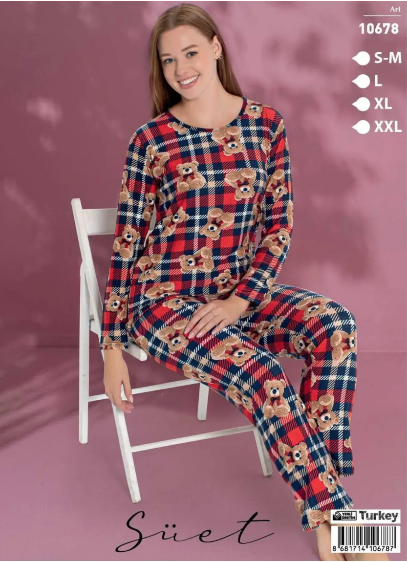 Комплект с Брюками SÜET Замшевая Ткань (S/M+L+XL+XXL) LE' MARIES LEMARIES SÜET 10678 — фабричная коллекция оптом