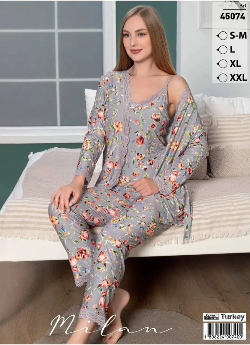 LEMARIES MİLAN3 45074 Bamboo Women's Pajama Set (S/M+L+XL+XXL) — wholesale from Turkey