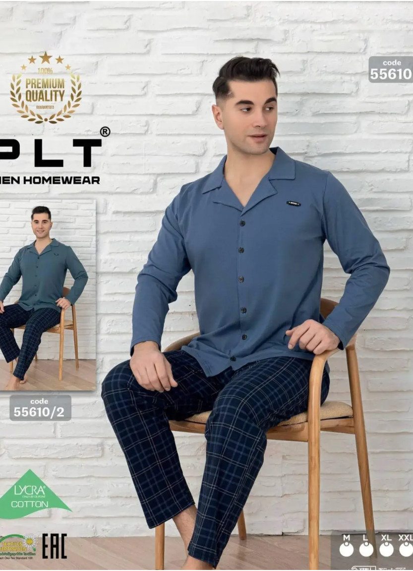 POLAT 55610 Cotton Men's Pajama Set (M+L+XL+XXL) — Turkey wholesale collection