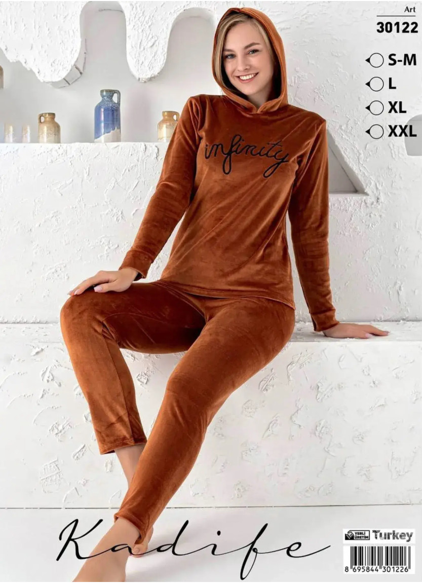 LEMARIES Kdf 30122 Velour Women's Pajama Set (S/M+L+XL+XXL) — direct Turkish factory supply